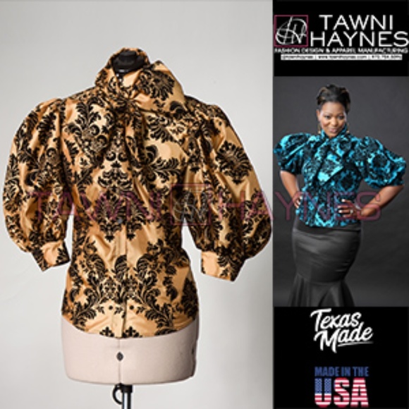 TWS-252TS2110 IVORY TAFFETA BOW BLOUSE